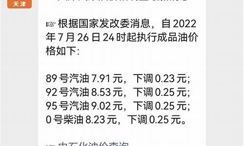 天津油价最新调整信息查询_天津油价最新调